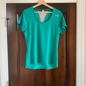 Under Armour cold back scoop neck T: